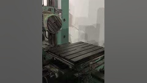 Working Video of TOS H 63 Boring Machine - Table Size: 800 X 900 MM