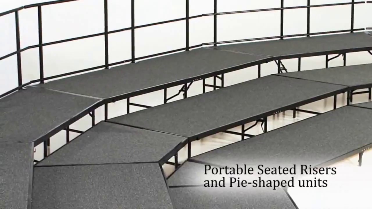 Guard Rails For Portable Performance Stages By National Public Seating