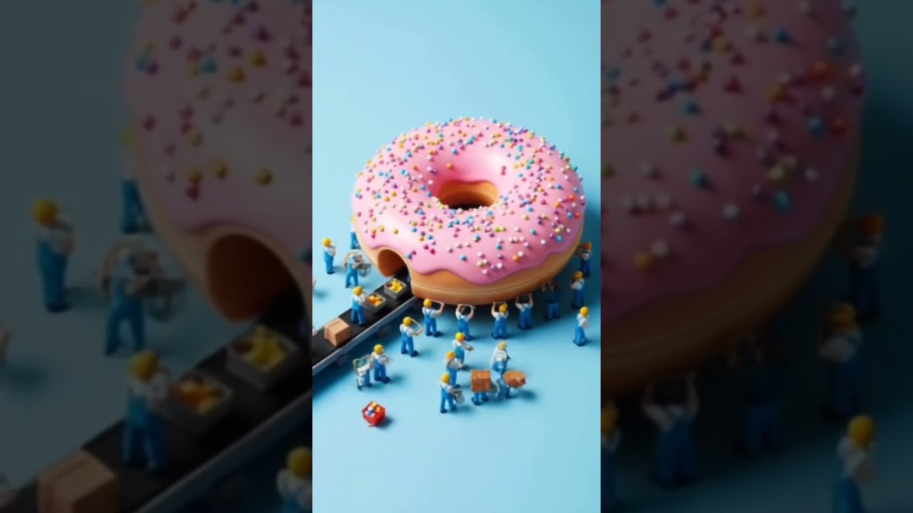 Workers Are Making Giant Donuts Shorts Miniature