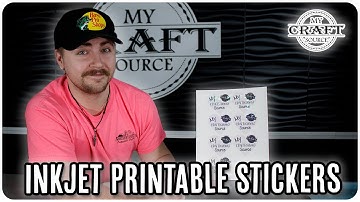 HOW TO MAKE STICKERS USING INKJET PRINTABLE ADHESIVE   | My Craft Source | StarCraft | .PLT Files