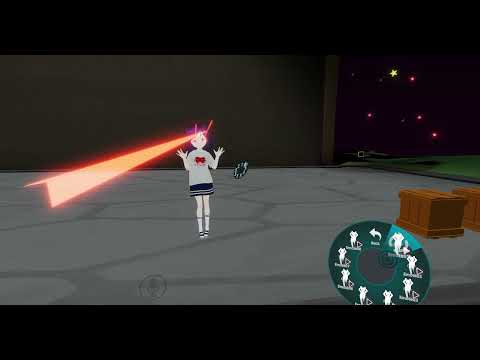 【VRChat想定】目からビームエフェクト