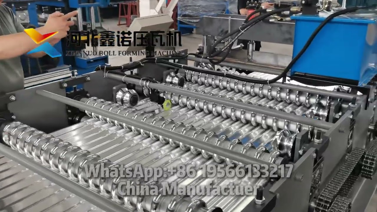 Corrugated plate roll forming machine capable of rolling 0.2mm thick aluminum plate#corrugatedsheet