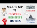 MLA vs MP Powers | Benefits | Duties | Qualification | Hindi