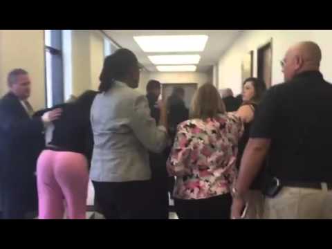 Video: Woman who accused officer of rape leaves courtroom sobbing