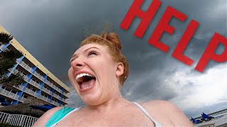 Scary storm RUINS our 1st day on vacation *caught on camera*