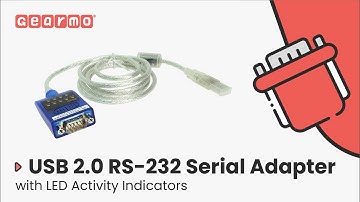 USB 2.0 RS-232 Serial Adapter with LED Indicators | GM-FTDI-LED