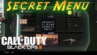BLACK OPS 3 SECRET MENU HIDDEN IN DATA VAULT! (Hidden Call of Duty BO3 Easter Egg)