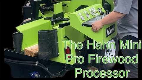 Live Demo The Hahn Mini Pro Firewood Processor