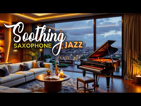 Soothing Parisian Jazz Lounge Music: Warm Saxophone & Piano for Deep Relaxation  | Luxury Cafe Vibes
