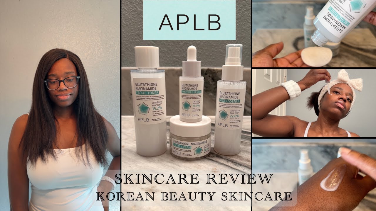 glutathione niacinamide facial cream how to use Affordable Korean Skincare Routine | NEW APLB Glutathione Niacinamide  Series