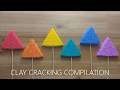Rainbow triangle clay cracking compilation 3 폼클레이 무지개 세모 점토 부수기 위주로 편집 3