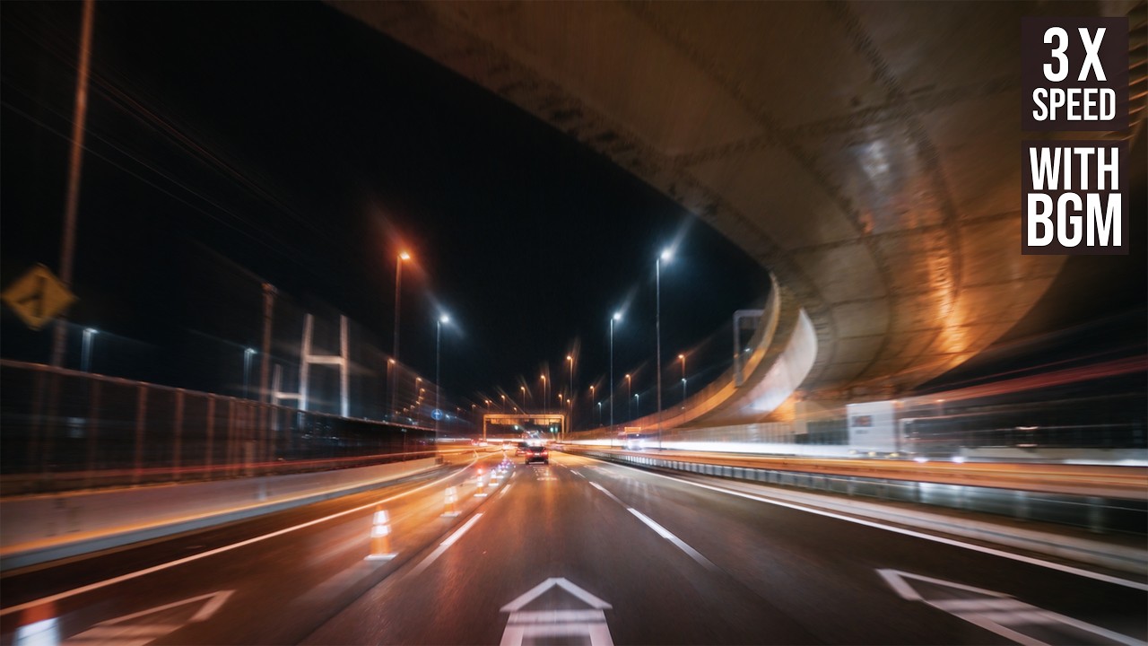 Tokyo Met. EXPWY Night Drive 4K [3x Speed | Music] Bayshore Route - Yokohane Route - Mukojima Route