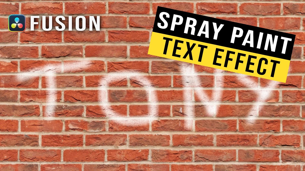 Graffiti Text Animation in DaVinci Resolve Fusion