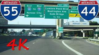 ⁴ᴷ St. Louis, MO Downtown Freeway Drive northbound [4K VIDEO]