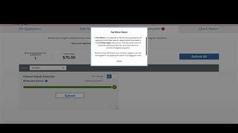 CSU Application Submission