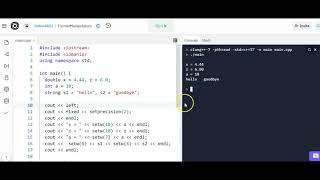 C++ Format Manipulators - left, right, setfill