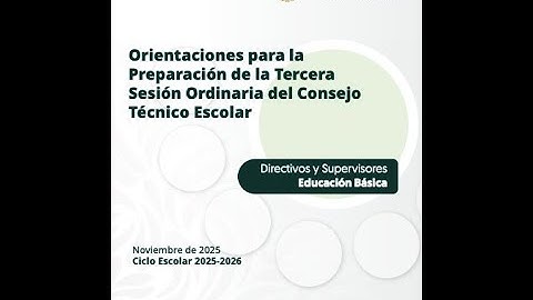 RUMBO A LA 3a. SESIÓN ORDINARIA DEL CTE (VIDEO 929)