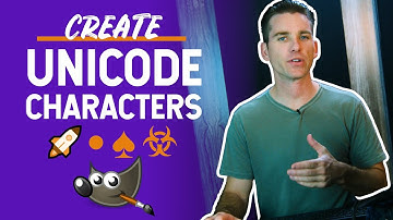 How to Create Unicode Characters in GIMP