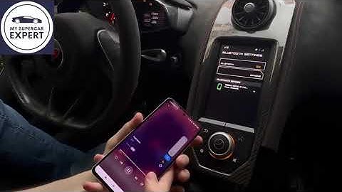 How to use carplay in Andriod Auto on Mclaren 12c #Mclaren  #Mclaren12c #carplay #supercars