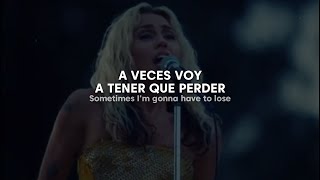 Miley Cyrus - The Climb (Endless Summer Vacation) Backyard Sessions (Traducida al Español + Lyrics) Resimi