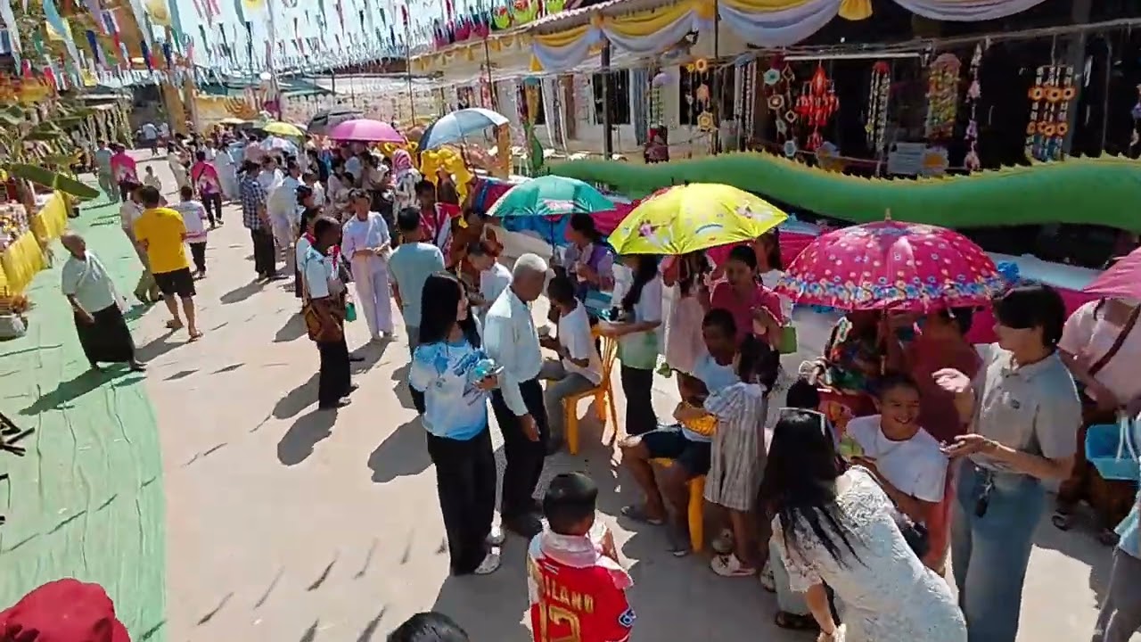 สวดถอนสีมาโรงอุโบสถวัดสำโรง งานผูกพัทธสีมา ปิดทองฝังลูกนิมิต