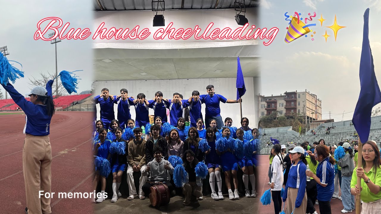 Cheerleading 🤭💕- keeping it for memories 💙coz I heard college days never came back 🤭😊✨