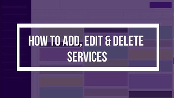 How to add, edit and delete services in Picktime?