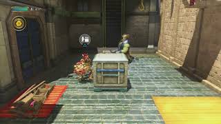Knack 2 - Chapter 6-2 The Hidden City: Open Castle Front Gate: Mini Gun Goblin, Platforming, Combat