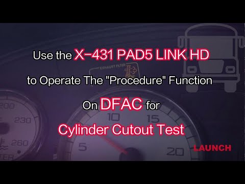 DFAC Truck Cylinder Cutoff Test by Launch X431 PAD V Elite- launchx431.fr