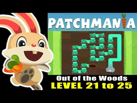 Patchmania - A Puzzle About Bunny Revenge Level 21 to 25 ios gameplay (Out of the Woods)