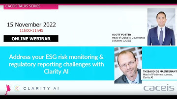 Address your ESG risk monitoring & regulatory reporting challenges