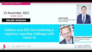 Address your ESG risk monitoring & regulatory reporting challenges