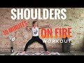 15 Minute Shoulders on Fire Workout - Feel the burn fast! Barre & Pilates Inspired Shoulder Circuit