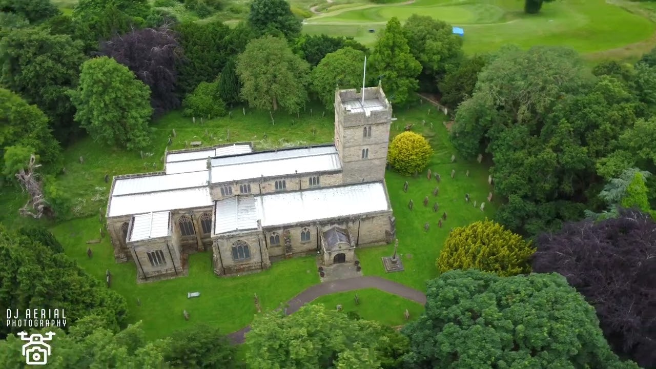 Amazing Drone Footage of St Brandon's Church, Brancepeth, County Durham | DJ Aerial Photography