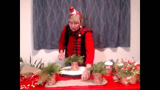 Easy and Fun Holiday Arrangement with Elf Penny