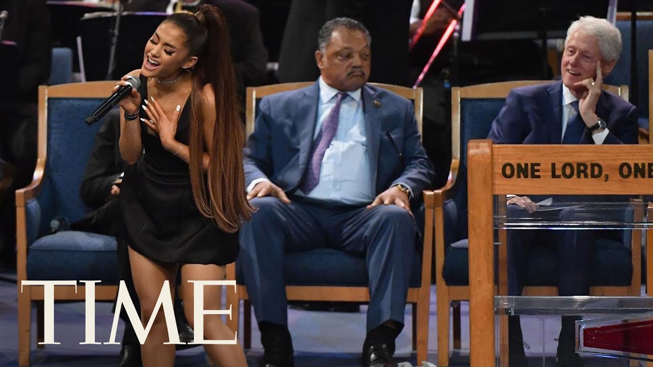 Ariana Grande Performs You Make Me Feel Like A Natural Woman At Aretha Franklins Funeral Time