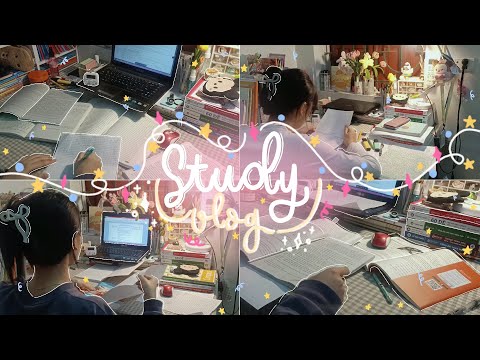 study vlog | ôn thi giữa kì 2, chiếc vlog từ rất lâu mà tớ chưa có up || pt