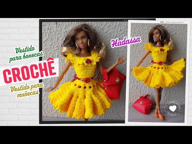 Crochet Party Dress for Barbie (Portuguese/Spanish)