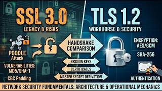 SSL 3.0 vs TLS 1.2 Explained: Architecture, Handshake, and Security Comparison