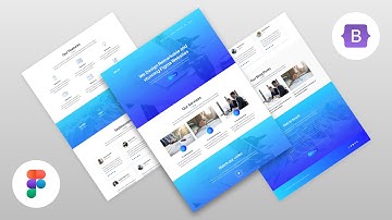 Figma website design tutorial - Designing a landing page in figma #1