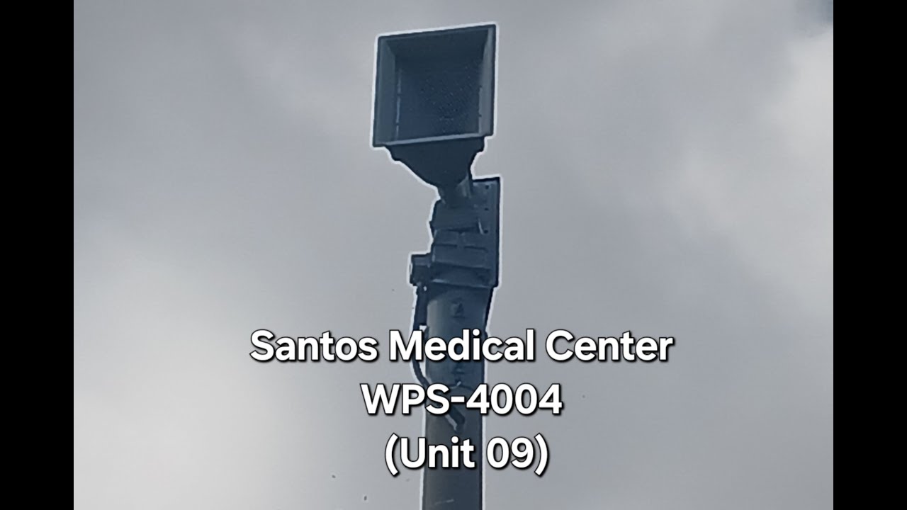 Turkey Point Siren Tests - Santos Medical Center WPS-4004 - Voice, Alertx2