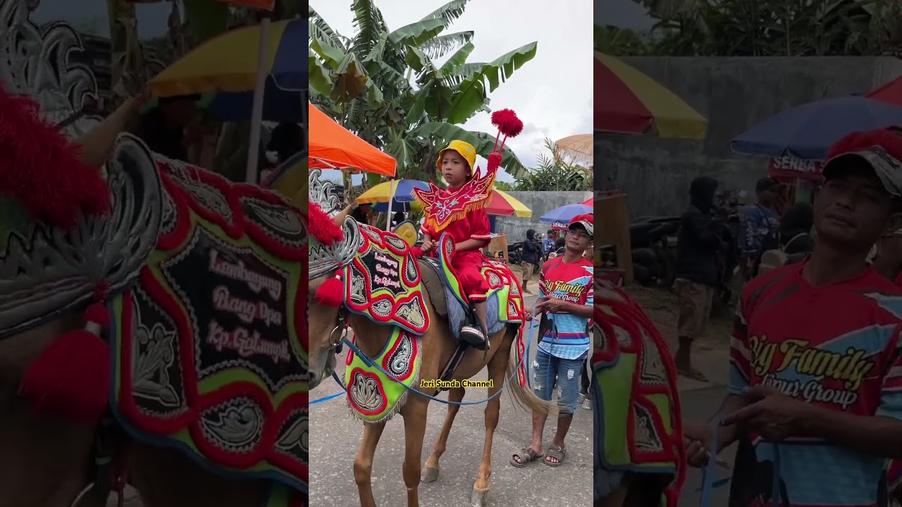 ADEK TOPI KUNING NAIK KUDA RENGGONG