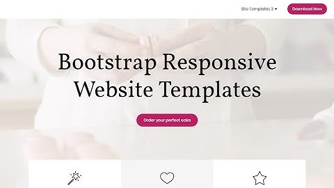 Bootstrap Responsive Website Templates - Free HTML Website Templates