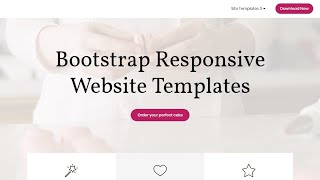Bootstrap Responsive Website Templates - Free HTML Website Templates
