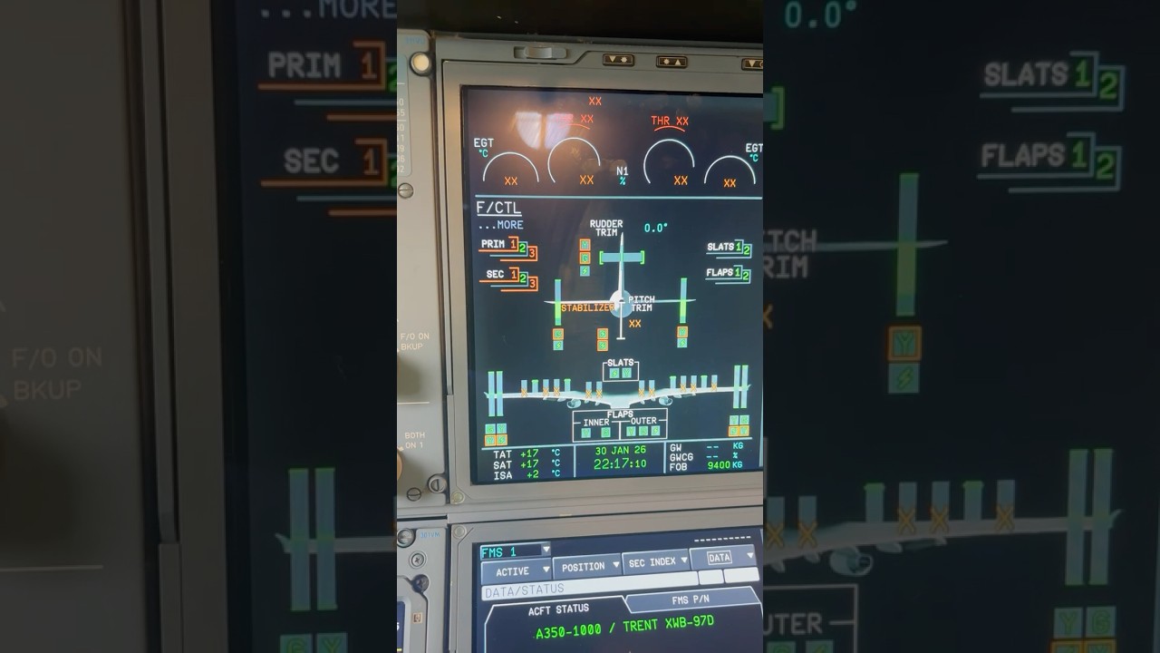 Thumbnail for Airbus A350 - testing elevator Electric Hydraulic Actuators EHA  #aircraftmaintenance #a350