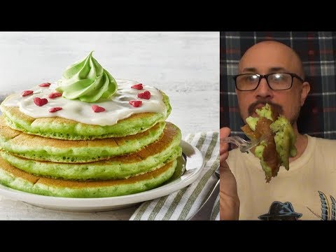 Brad Tries Grinch Pancakes