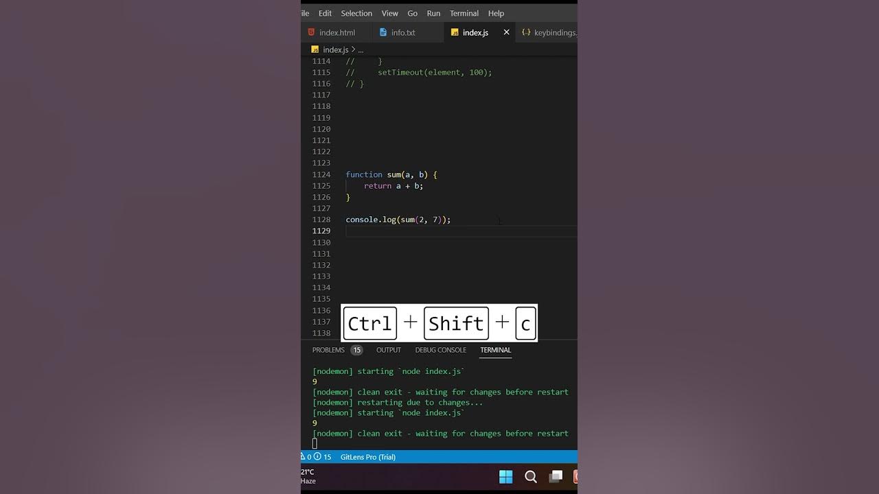 Shortcut for console.log( ) in #vscode #shorts - YouTube