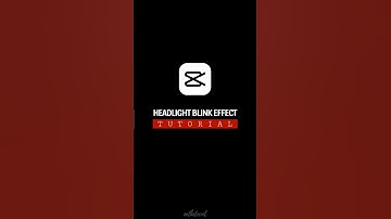 Headlight Blink Effect in Capcut - Tutorial #shorts