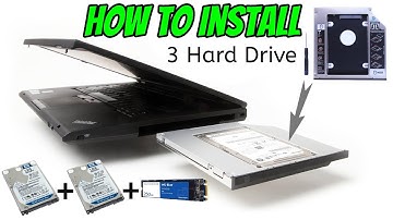 How to Install Second HDD Caddy ? - 3 Hard Drive in 1 Laptop | Dual Drive Setup Tutorial SSD +2  HDD