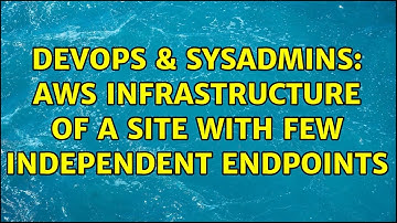 DevOps & SysAdmins: AWS infrastructure of a site with few independent endpoints